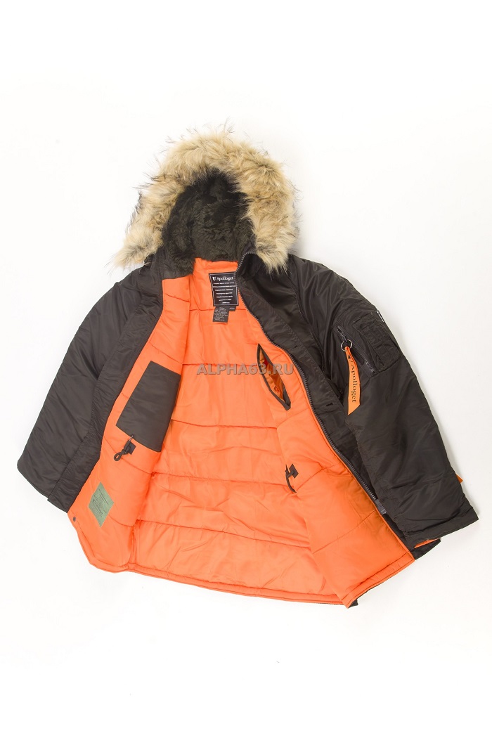 Куртка парка HUSKY II beluga/orange