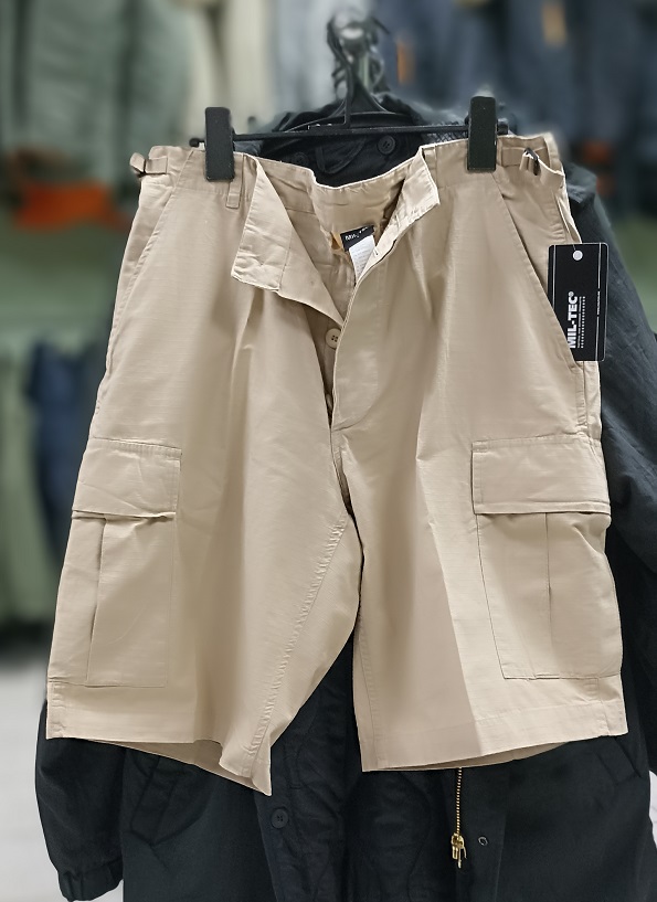  US Bermuda rip-stop prewash khaki