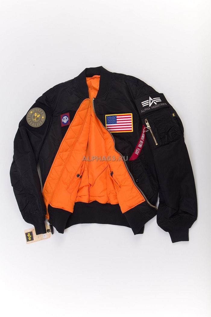 Куртка Flight Jacket МА-1 Flex Black