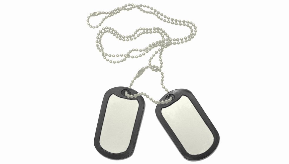 ''Dog Tag'' stainless steel