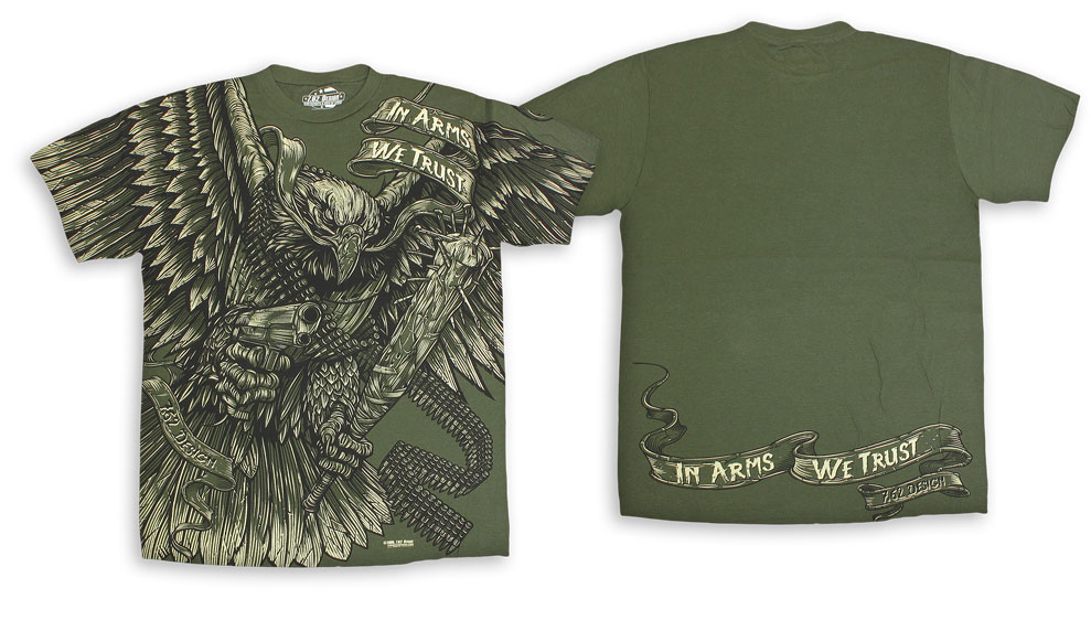  ''In Arms We Trust'' Military Green