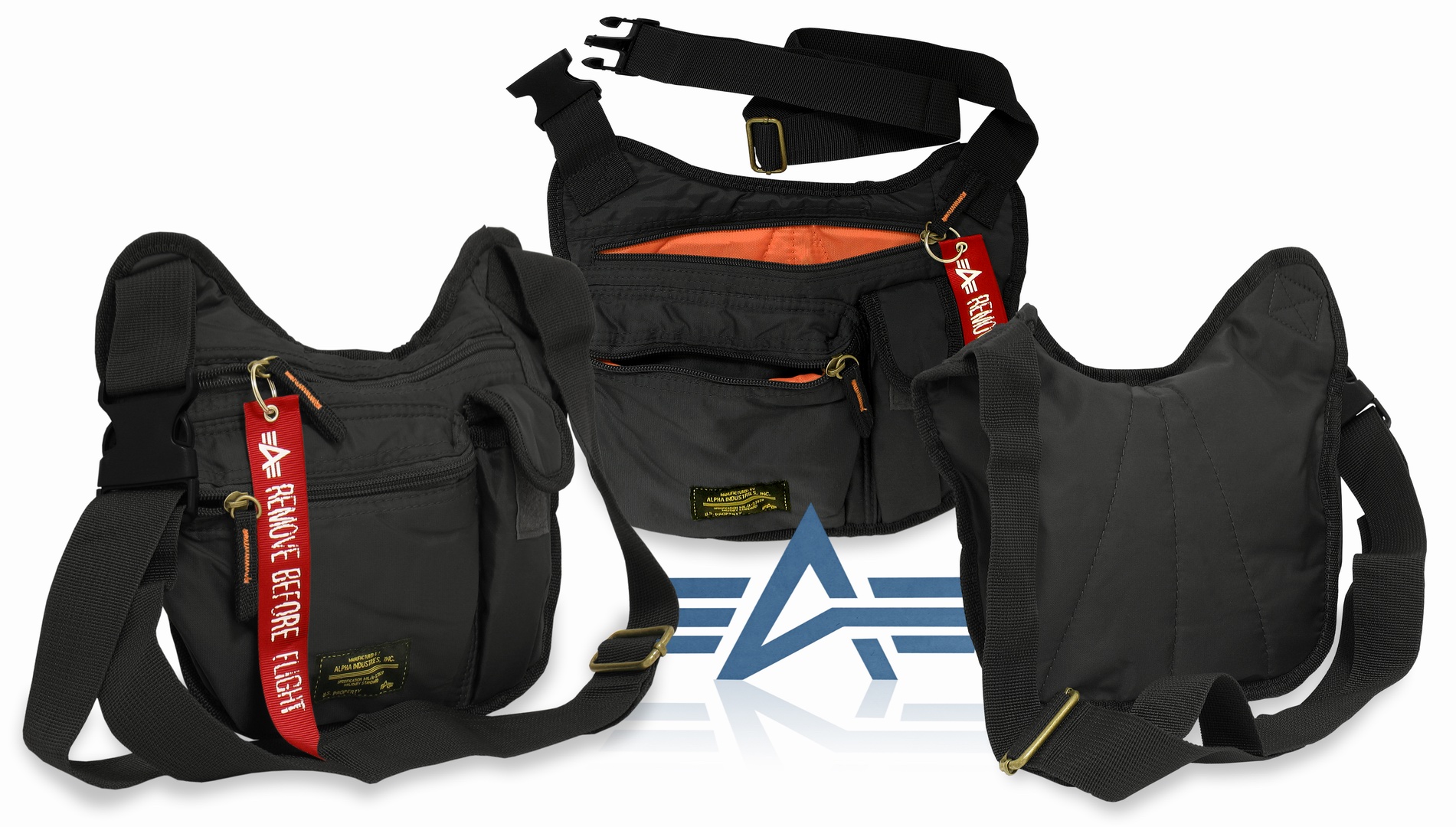  "Courier Bag"  Alpha Ind. (Black) 