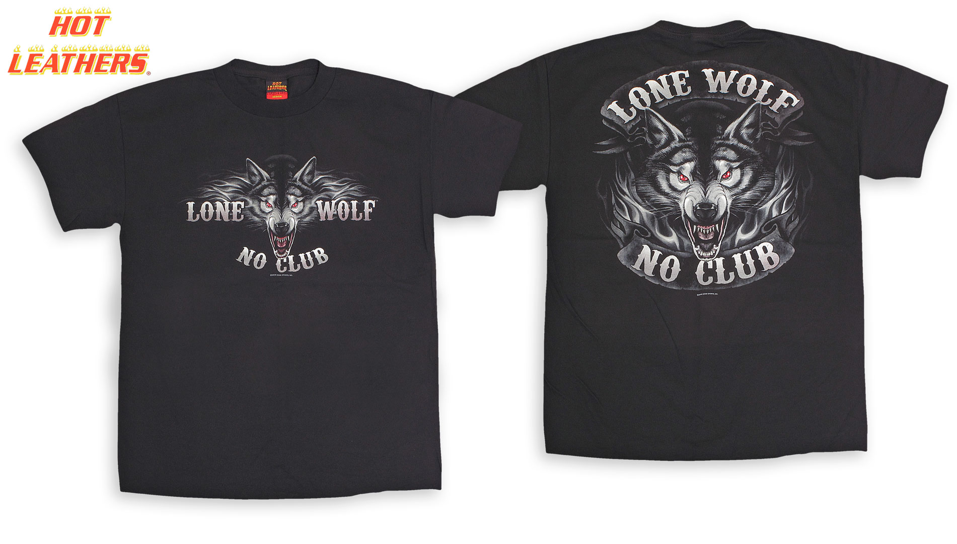  "Lone Wolf" Black  Hot Leathers