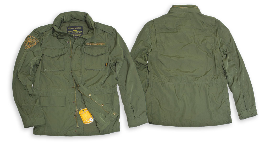   Nylon M-65 With Patches Olive Green