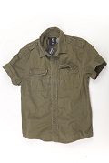 Рубашка Vintage shirt 1/2 olive
