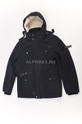 Куртка утеплённая "Cotton lx Hood Jacket 111" dark blue