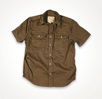 Рубашка 1/2 SURPLUS PLAIN SUMMER SHIRT Brown