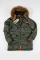 Куртка Slim Fit N-3B Parka Sage Green/Orange