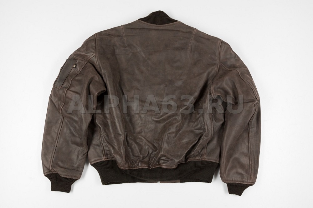 Flight Jacket Leather MA-1 Brown